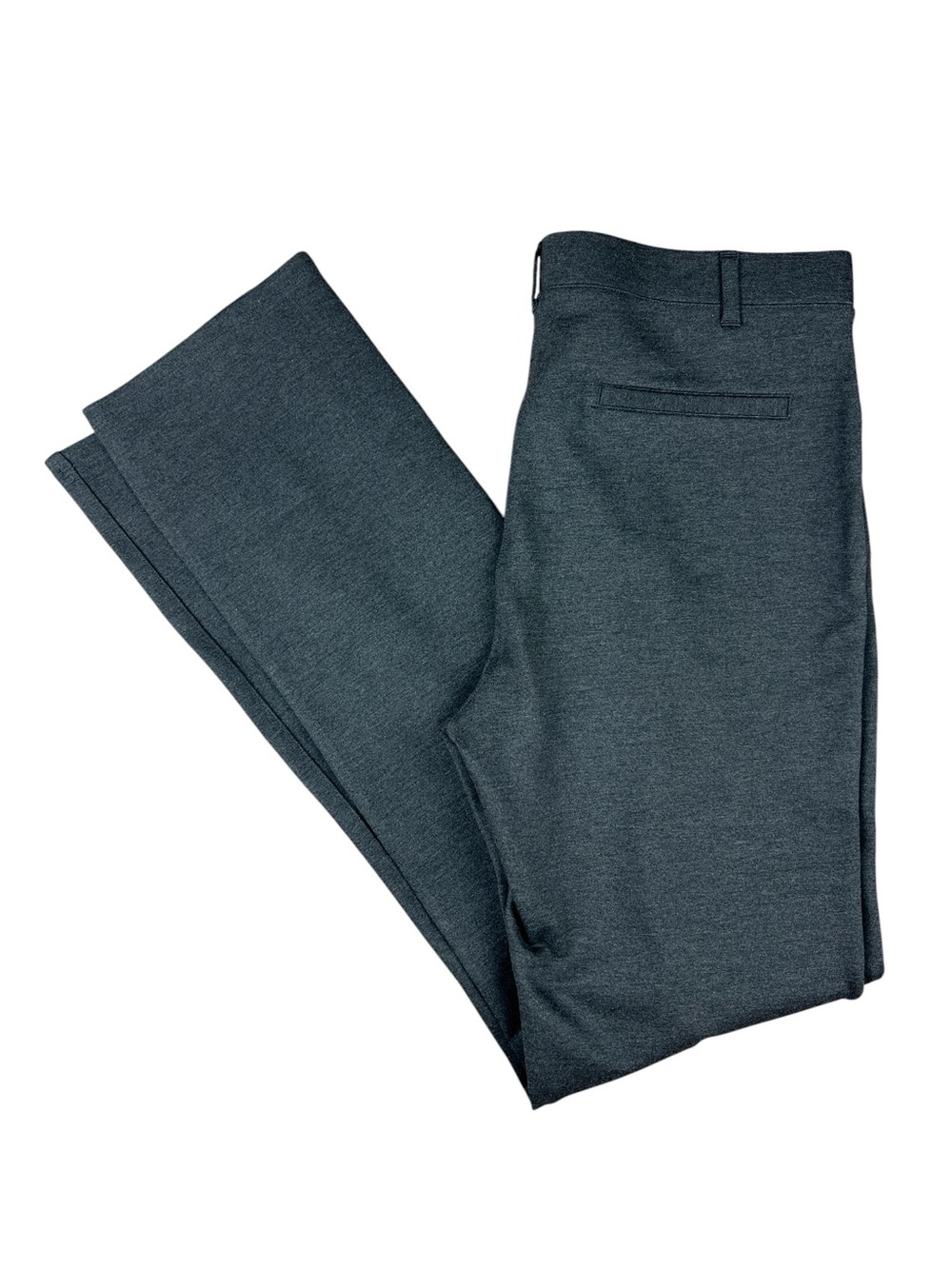 Quince Dress Pants Women‎ Large Charcoal Gray Ultra-Stretch Ponte Straight Leg